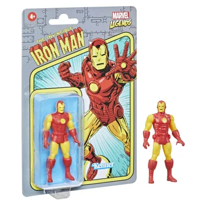 Hasbro F2648 F2656 — Фигурка Железный человек 10 см (Retro) Marvel Legends F2656