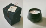 Zara Home Свеча ароматическая Velvet Cuir 170 г, растительный воск, аромат восточный древесный, Коричневый — фото 8