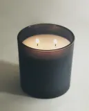 Zara Home Свеча ароматическая Aqua Bergamota 350 г, растительный воск, аромат свежий цитрусовый, Горчичный — фото 1