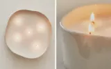 Zara Home Свеча ароматическая Luminous Camellia 540 г, растительный воск, аромат цветочный, Розовый — фото 1