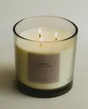 Zara Home Свеча ароматическая Dark Amber 620 г, растительный воск, аромат восточный древесный, Коричневый — фото 1