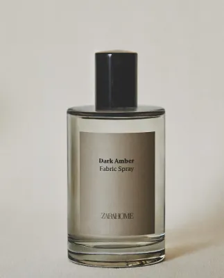 Zara Home Ароматический спрей для тканей и одежды Dark Amber 100 мл, освежитель, аромат восточный древесный