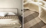 Пододеяльник Zara Home, лён 100%, в клетку, 6195/088 — фото 1