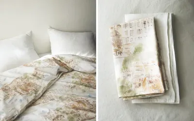 Пододеяльник Zara Home, хлопок 100%, однотонный, 4127/088