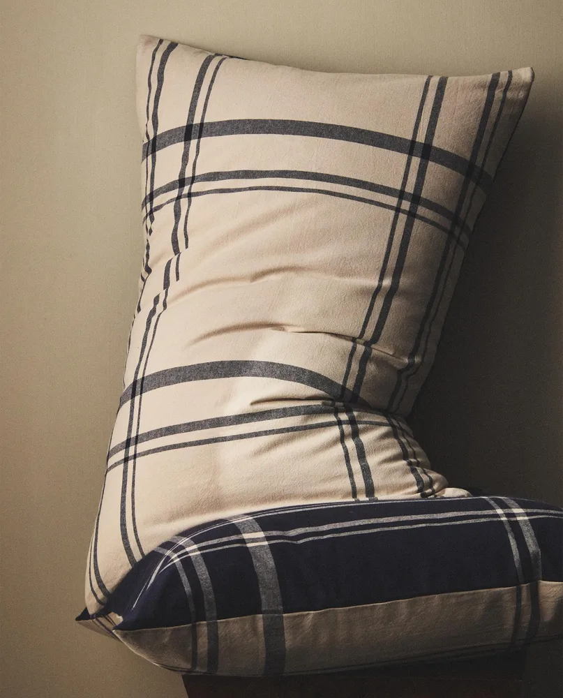 Наволочка Zara Home, хлопок 100%, в клетку, 9120/091