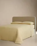 Простыня на резинке Zara Home хлопок, лён 100%, однотонный, 3115/900 — фото 7