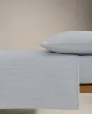 Простыня на резинке Zara Home, хлопок 100%, в полоску, 2603/900 — фото 4