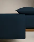 Простыня на резинке Zara Home перкаль, хлопок 100%, однотонный, 2100/900 — фото 7