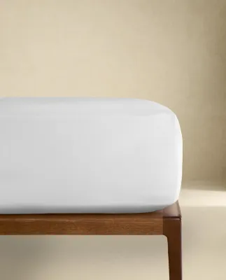 Простыня на резинке Zara Home перкаль, хлопок 100%, однотонный, 0020/095