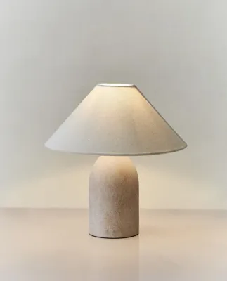 Zara Home Настольная лампа, цвет экрю, 31.5 см