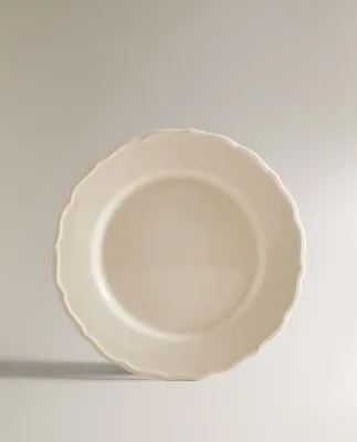 Zara Home набор столовой посуды из фаянса, цвет бежевый, 27 см