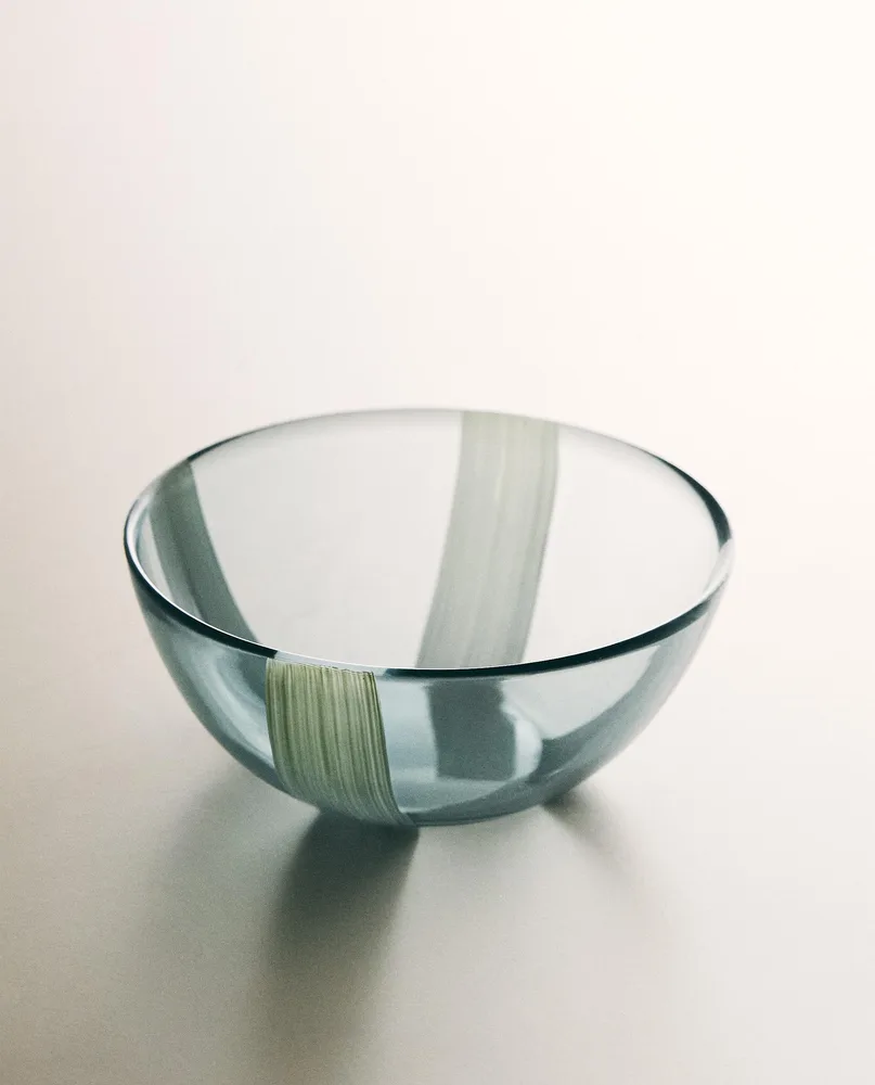 Zara Home миска из стекла, цвет синий, 12 см