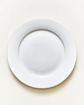 Zara Home тарелка десертная из костяного фарфора, цвет белый, 20.4 см