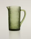 Zara Home кувшин из стекла, цвет зелёный, 20 см — фото 1