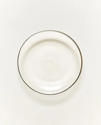 Zara Home тарелка пирожковая из боросиликатного стекла, цвет золотой, 13.5 см