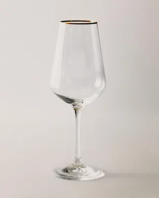 Zara Home рюмка из стекла, цвет золотой, 24 см