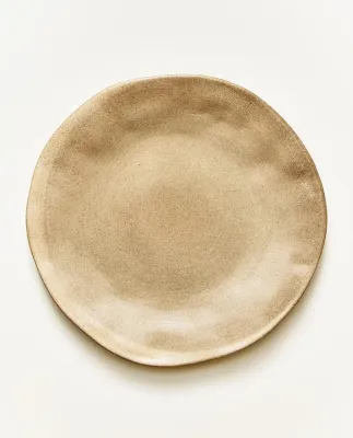 Zara Home тарелка десертная из каменной керамики, цвет серый, 24 см