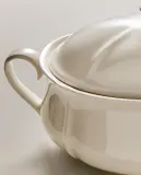 Zara Home блюдо сервировочное из фаянса, цвет бежевый, 35.5 см — фото 1