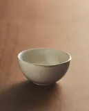 Zara Home миска из каменной керамики, цвет бежевый, 10 см — фото 1