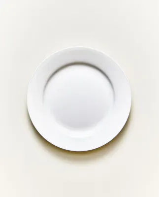 Zara Home тарелка пирожковая из костяного фарфора, цвет белый, 15.2 см