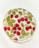 Zara Home тарелка десертная из стекла, цвет бордовый, 21 см — фото 1