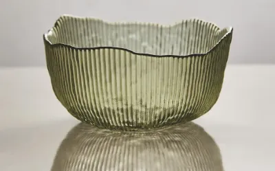 Zara Home миска из стекла, цвет зелёный, 13.3 см
