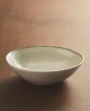 Zara Home миска из каменной керамики, цвет бежевый, 14 см — фото 1