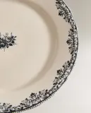Zara Home тарелка десертная из фаянса, цвет синий, 21.5 см · 8267/202 — фото 1