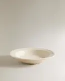 Zara Home тарелка глубокая из фаянса, цвет кремовый, 23.8 см — фото 2