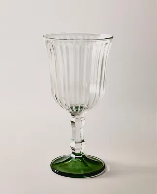 Zara Home бокал из стекла, цвет зелёный, 15.9 см