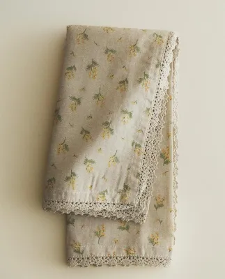Zara Home столовая салфетка из хлопка, цветочный мотив, 45 45 см (комплект 2 шт.) · 4278/022