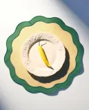 Zara Home сервировочная салфетка из хлопка, узор в полоску, 38 38 см — фото 1