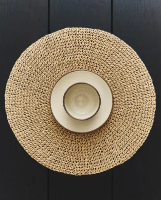 Zara Home сервировочная салфетка из смесовой ткани, диаметр 38 см · 4239/023