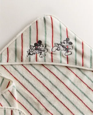 Zara Home Детское полотенце с капюшоном из хлопка, жёлтый