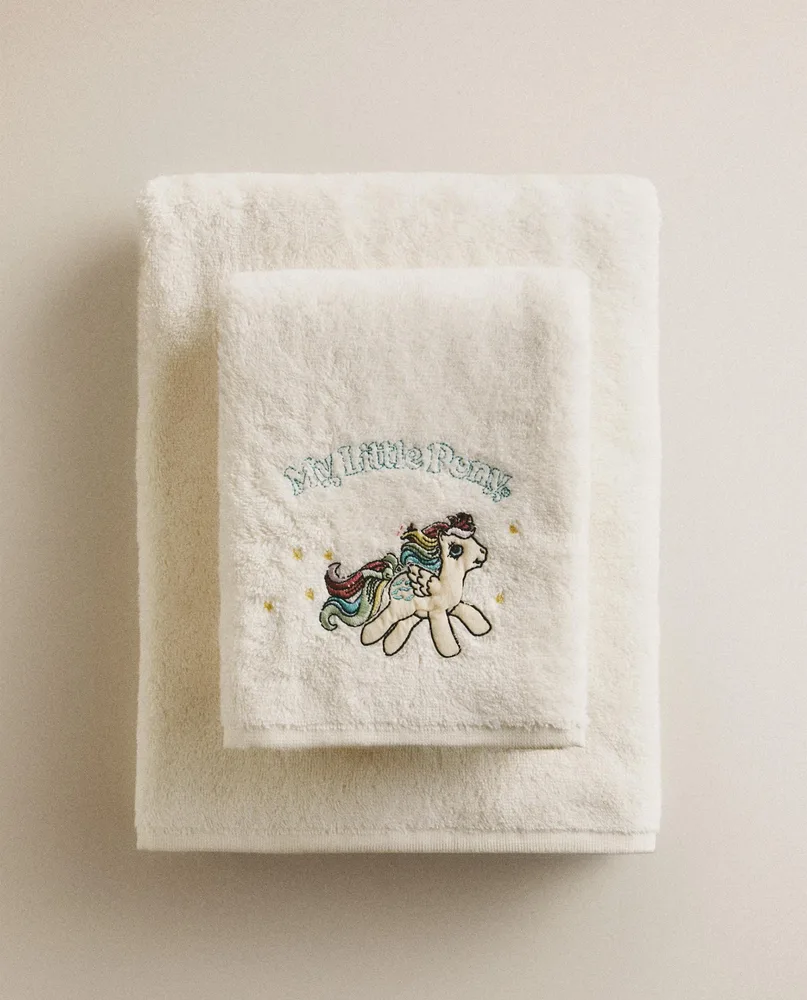 Zara Home Полотенце для лица и рук из хлопка, кремовый