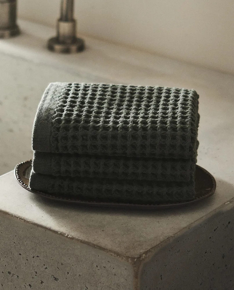 Zara Home Набор полотенец из хлопка, 30x30 см (3 шт.) · 6546/002