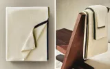 Zara Home Полотенце для лица и рук из хлопка, слоновая кость · 2594/013 — фото 1
