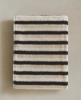 Zara Home Полотенце для лица и рук из хлопка, чёрный · 2541/013