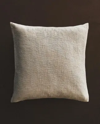 Zara Home наволочка декоративная из вискозы, серо-бежевый, 45x45 см