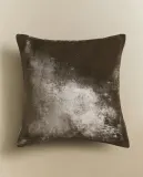 Zara Home наволочка декоративная из вискозы, серебристый — фото 1