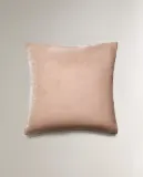 Zara Home наволочка декоративная из вискозы, серебристый — фото 5