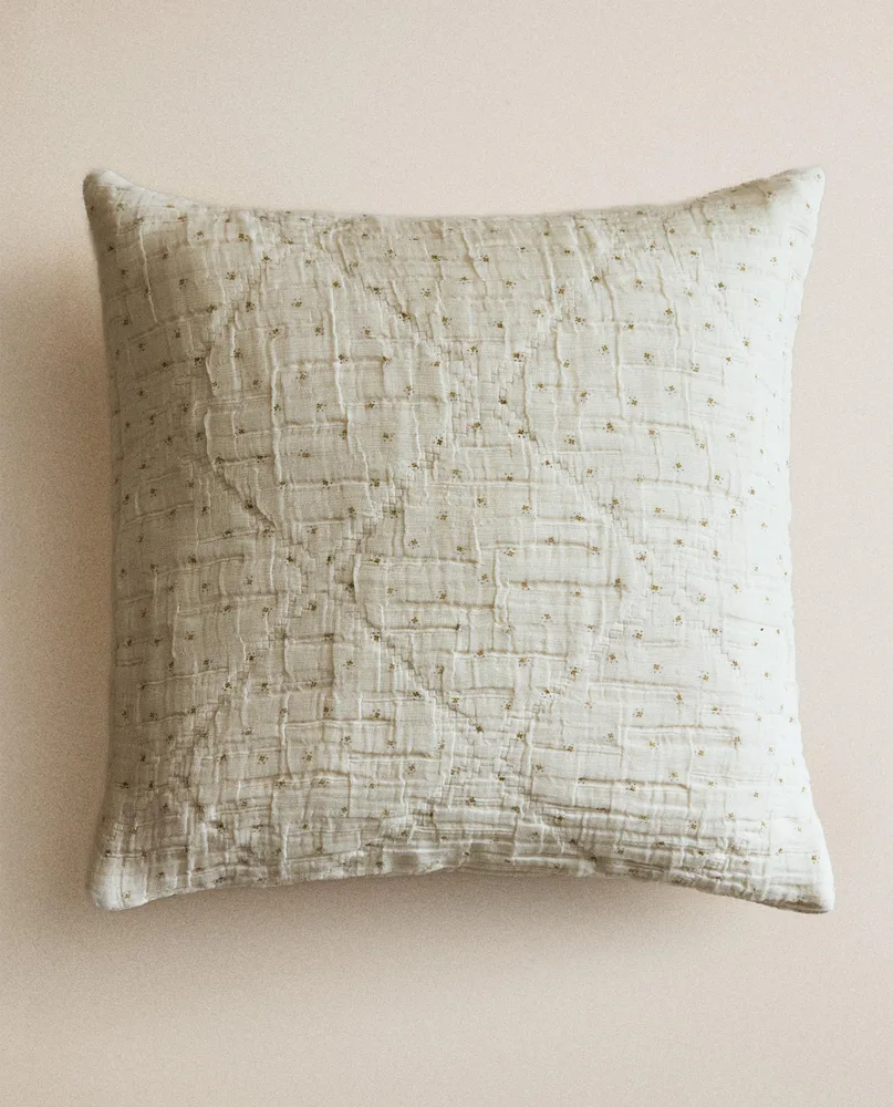 Zara Home наволочка декоративная из хлопка, розовый, 40x40 см