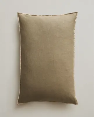 Zara Home наволочка декоративная из льна, розовый, 40x60 см · 5359/008