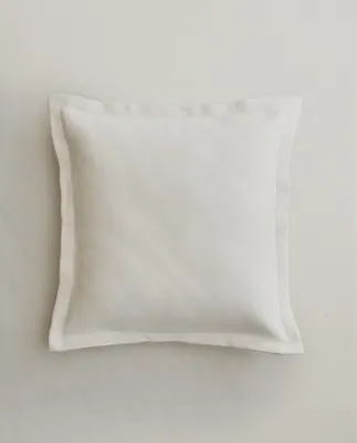 Zara Home наволочка декоративная из хлопка, молочный, 50x50 см