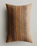 Zara Home наволочка декоративная из льна, песочный, в полоску, 40x60 см — фото 1