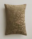 Zara Home наволочка декоративная из вискозы, зелёный, 40x60 см — фото 1