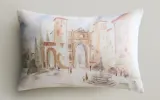 Zara Home наволочка декоративная из хлопка, бежевый, 30x50 см — фото 1
