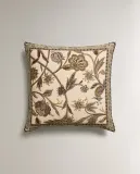 Zara Home наволочка декоративная из хлопка, зелёный, 50x50 см — фото 5