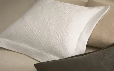 Zara Home наволочка декоративная из хлопка, белый, 50x50 см · 6191/007