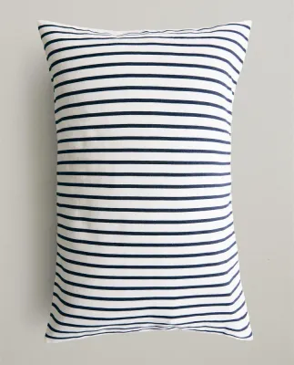 Zara Home наволочка декоративная из хлопка, белый, в полоску, 40x60 см